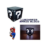 Luminária Cubo Super Mario - Zeni®